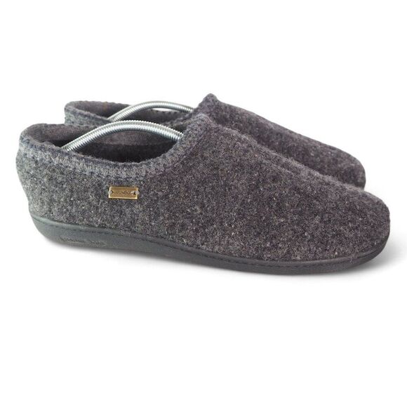 Haflinger ATB Pure Wool Hard Sole Slippers Grey Men's 14/48 - Picture 4 of 12